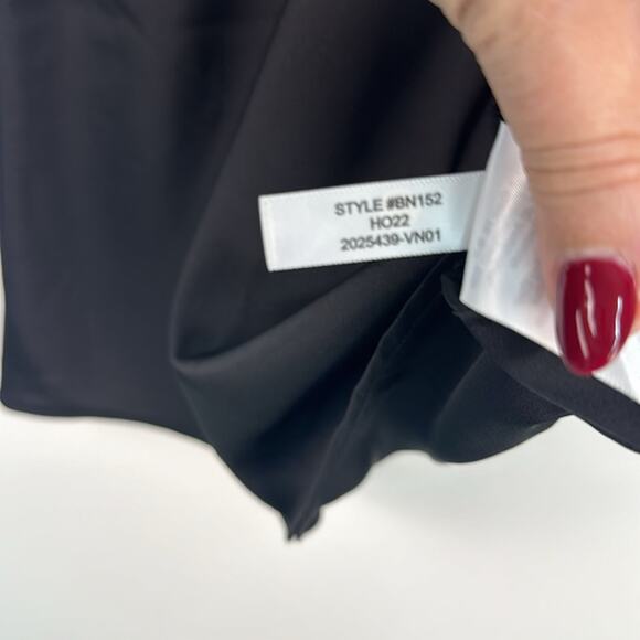 J. Crew Bell-sleeve satin black dress size 4 New with tags NWT - Picture 7 of 10